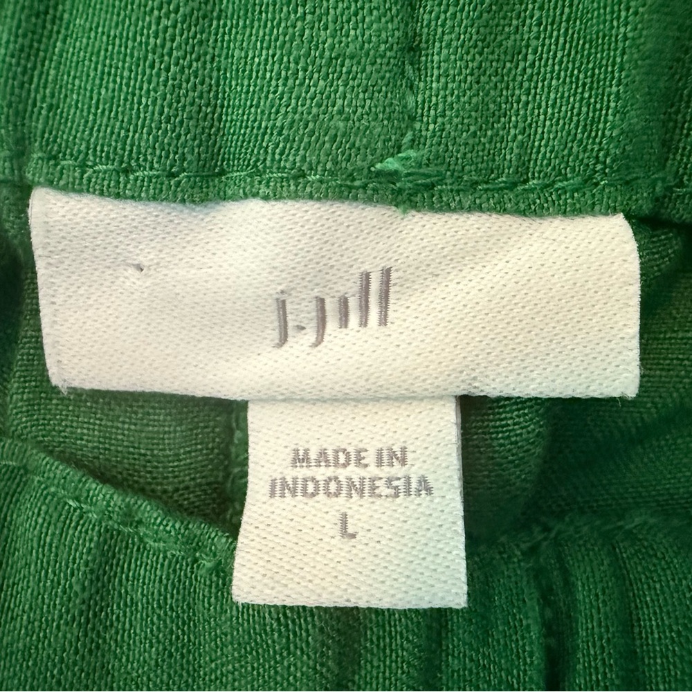J. Jill Green Linen Blend Pants EUC! - Picture 6 of 9